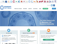 Tablet Screenshot of mammarycellnews.com
